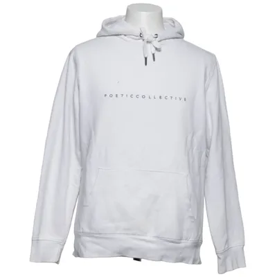 Sweat à capuche (Blanc) de Poetic Collective Coton, Polyester
