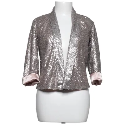 Blazer (Kort paillet blazer med 3/4 ærmer. I pink & sølv. ) fra Limited Edition by Atmosphere Polyester