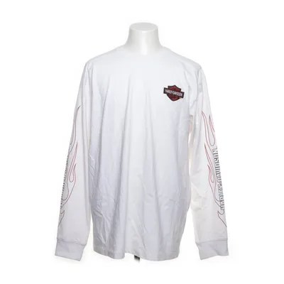 Långärmad t-shirt (Vit) från Harley Davidson Bomull, Elastan