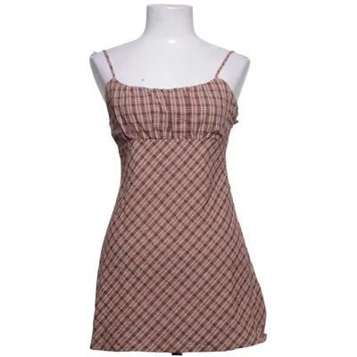 Klänning (Brun, Beige, Röd) från Urban Outfitters Bomull, Polyester