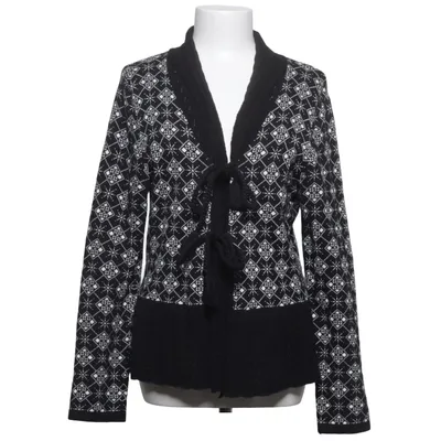 Wrap cardigan (Black, White) from Dotted Blue Cotton