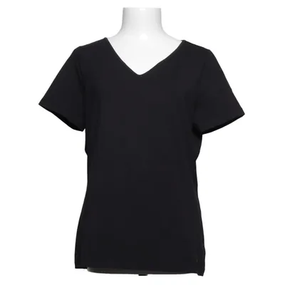 T-shirt (Zwart) van Laurèl Katoen, Elastaan