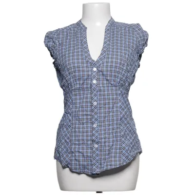 Blus (Blå, Flerfärgad) från Mango Basics Bomull, Elastan