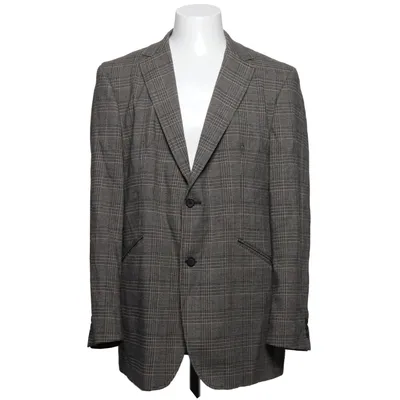 Blazer (Bruin, Wit) van Gibson Acetaat, Elastaan, Polyester, Viscose, Wol