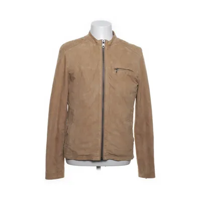 Läderjacka (Brun) från Lindbergh Skinn, Polyester