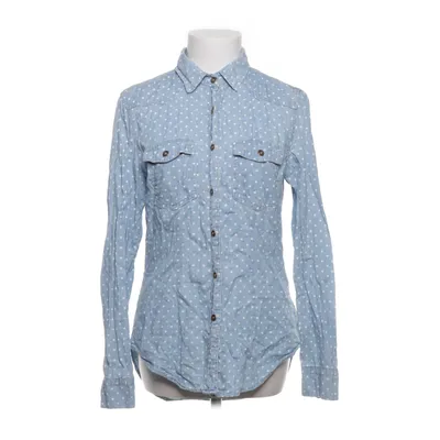 Denim shirt (Blue, White) from Peckott Cotton