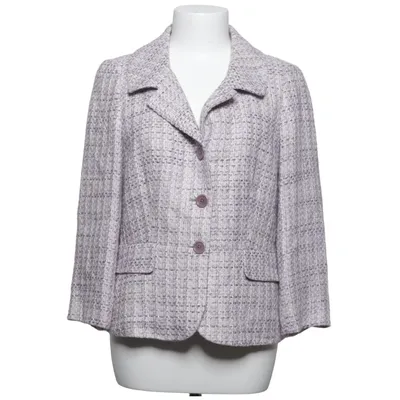 Blazer (Gray, Multicolored) from Ann Taylor Acetate, Acrylic, Cotton, Linen, Viscose