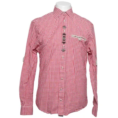 Shirt (Rood, Wit) van Os Trachten Katoen