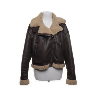 Shearling jas (Bruin, Beige) van Bershka Polyester