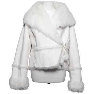 Shearlingjakke (Hvid) fra Bandolera Polyester