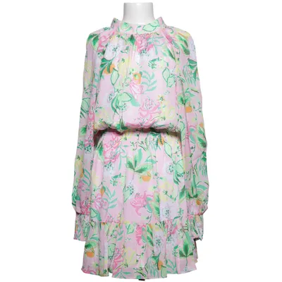 Dress (Pink, Green, Yellow) from Lilly Pulitzer Polyester, Viscose
