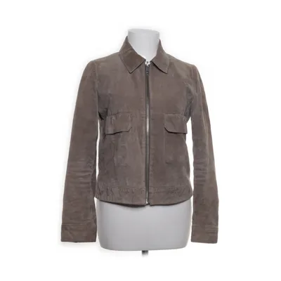 Læderjakke (Beige) fra Mango Læder, Polyester