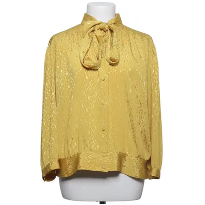 Pussy bow blouse (Yellow) from Commander Polyester