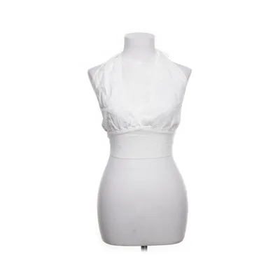 Halter neck top (White) from Melville Linen, Viscose