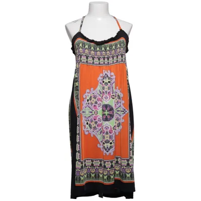 Robe longue (Noir, Orange, Multicolore) de M&V Coton, Élasthane, Viscose