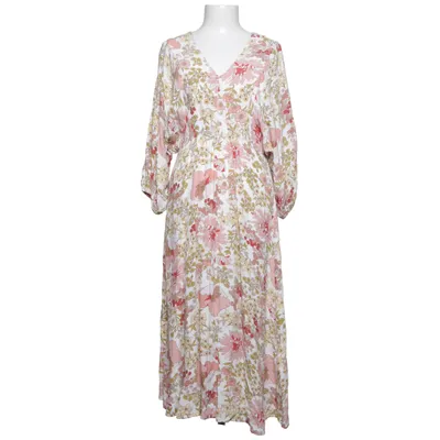 Jurk (Wit, Meerkleurig) van Indiska Viscose