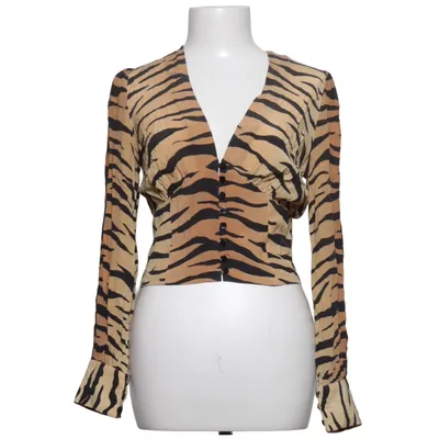 Crop top (Bruin, Zwart) van Réalisation Zijde