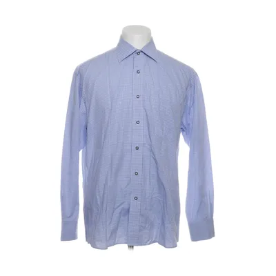 Shirt (Blauw, Wit) van Long Island Katoen