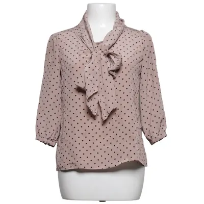 Knytblus (Beige, Svart) från Greta Silke
