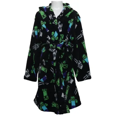 Bathrobe (Black, Multicolored) from Minecraft Polyester