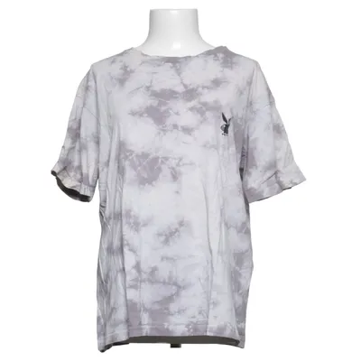 T-shirt (Gray, White) from Playboy x Missguided Cotton