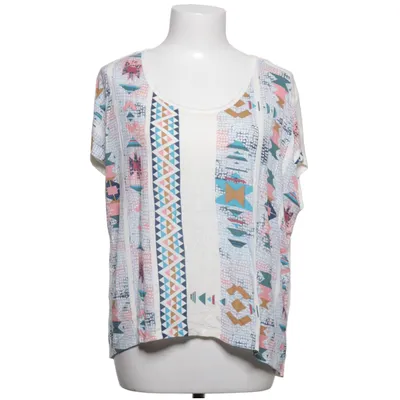 Top (White, Multicolored) from Cotton On Elastane, Viscose