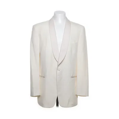 Smokingkavaj (Vit) från Turo Polyester, Ull