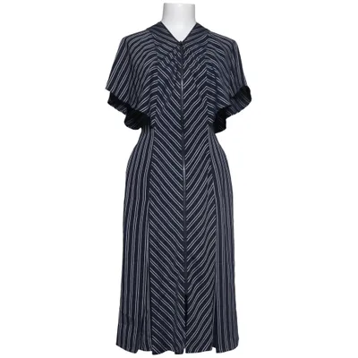 Dress (Blue, White) from Ted Baker Polyester, Viscose