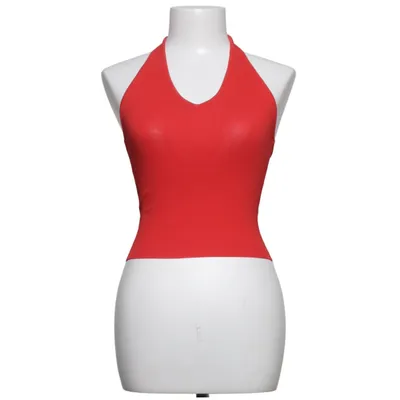 Halter neck top (Red) from Moda International Polyamide, Viscose