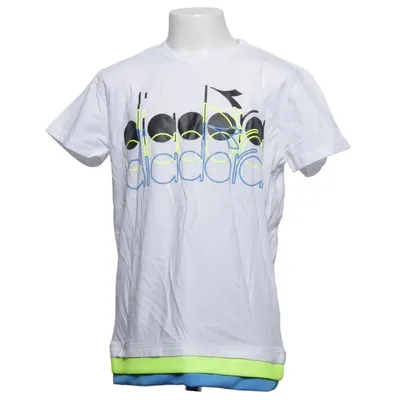 T-shirt (Vit, Flerfärgad) från Diadora Bomull, Polyester