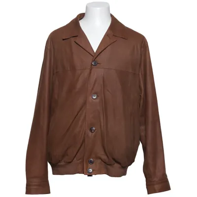 Veste en cuir (Marron) de Christ Acétate, Cuir, Viscose