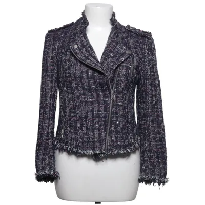 Biker jacket (Blue, Multicolored) from Zara Basic Outerwear Polyester