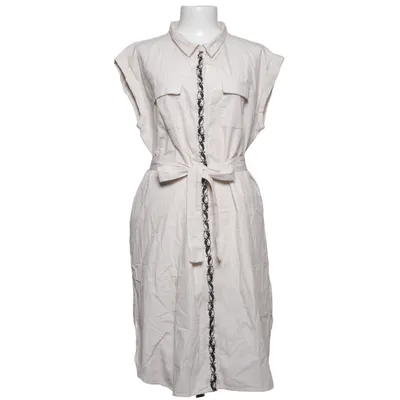 Robe chemise (Beige, Blanc) de Mara Mea Coton
