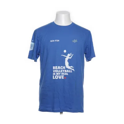 T-shirt (Blauw, Wit) van Gildan Softstyle Katoen