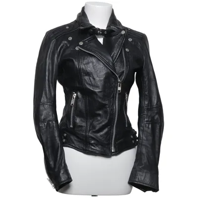 Bikerjacka (Svart) från Gipsy Bomull, Skinn, Polyester