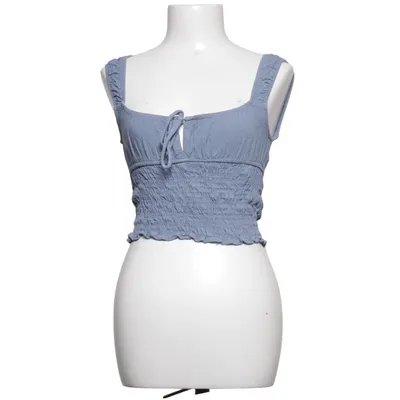 Crop top (Blue) from Pacific Republic Linen, Viscose