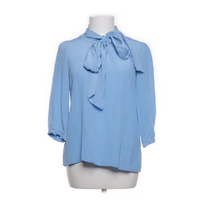 Pussy bow blouse (Blue) from Greta Silk