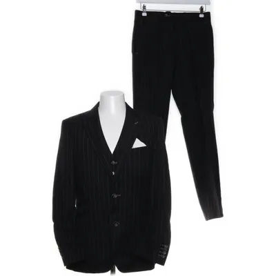 Kostym (Svart, Brun) från Herr Von Eden Acetat, Viskos, Ull