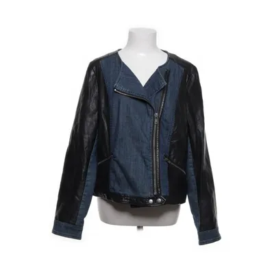 Veste de motard (Noir, Bleu) de Adoore Coton, Élasthane, Polyester, Polyuréthane
