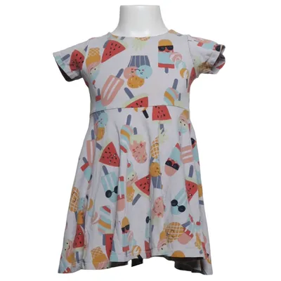 Klänning (Flerfärgad) från Polarn O. Pyret Elastan, Ekologisk bomull