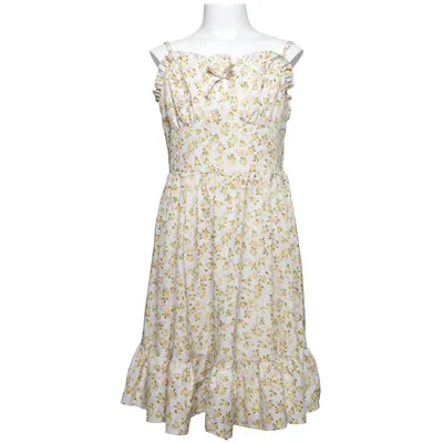 Robe (Jaune, Blanc, Multicolore) de Shein Teen Élasthane, Polyester