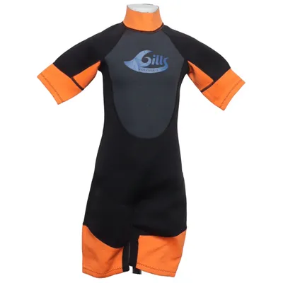 Wetsuit (Black, Orange) from Gills Polyester