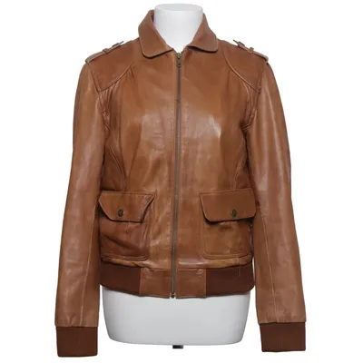 Leather jacket (Brown) from Transmission Leather, Polyester