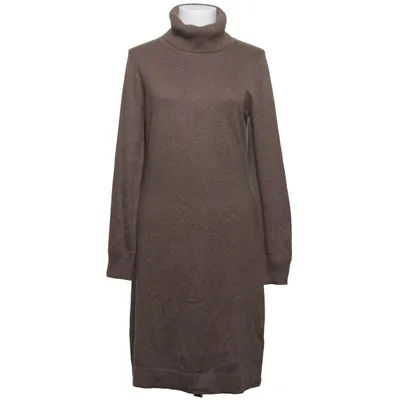Jurk met col (Beige) van Public Angora, Kasjmier, Katoen, Polyamide, Viscose