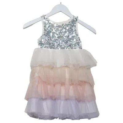 Cocktailklänning (Vit, Flerfärgad) från H&M Polyester, Bomull