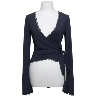 Wikkelblouse (Blauw) van Venderby's Elastaan, Polyamide