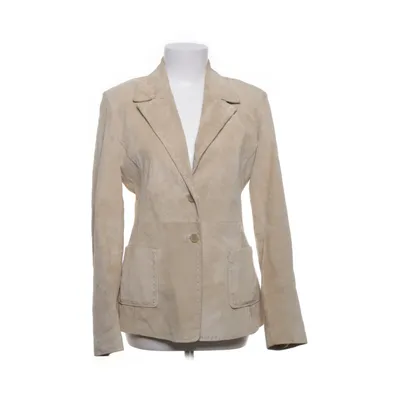 Leather blazer (Beige) from Oakwood Polyester, Suede