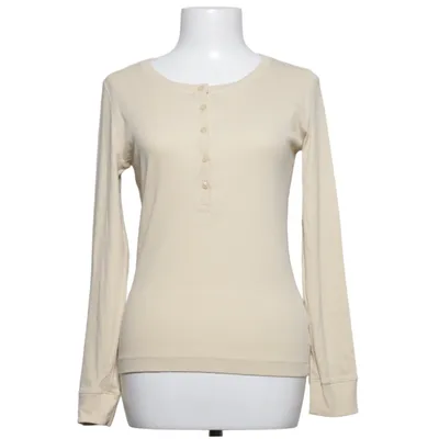 Henley Shirt (Beige) von Cubus Elasthan, Bio-Baumwolle