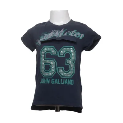 T-shirt (Blau, Grün) von John Galliano Baumwolle