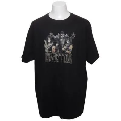 T-shirt (Zwart) van Hanes Katoen